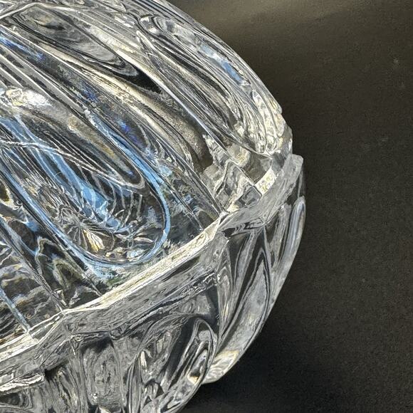 Vintage Gorham Full Lead Crystal Chantilly Egg Candy Dish Trinket bowl - Picture 7 of 9